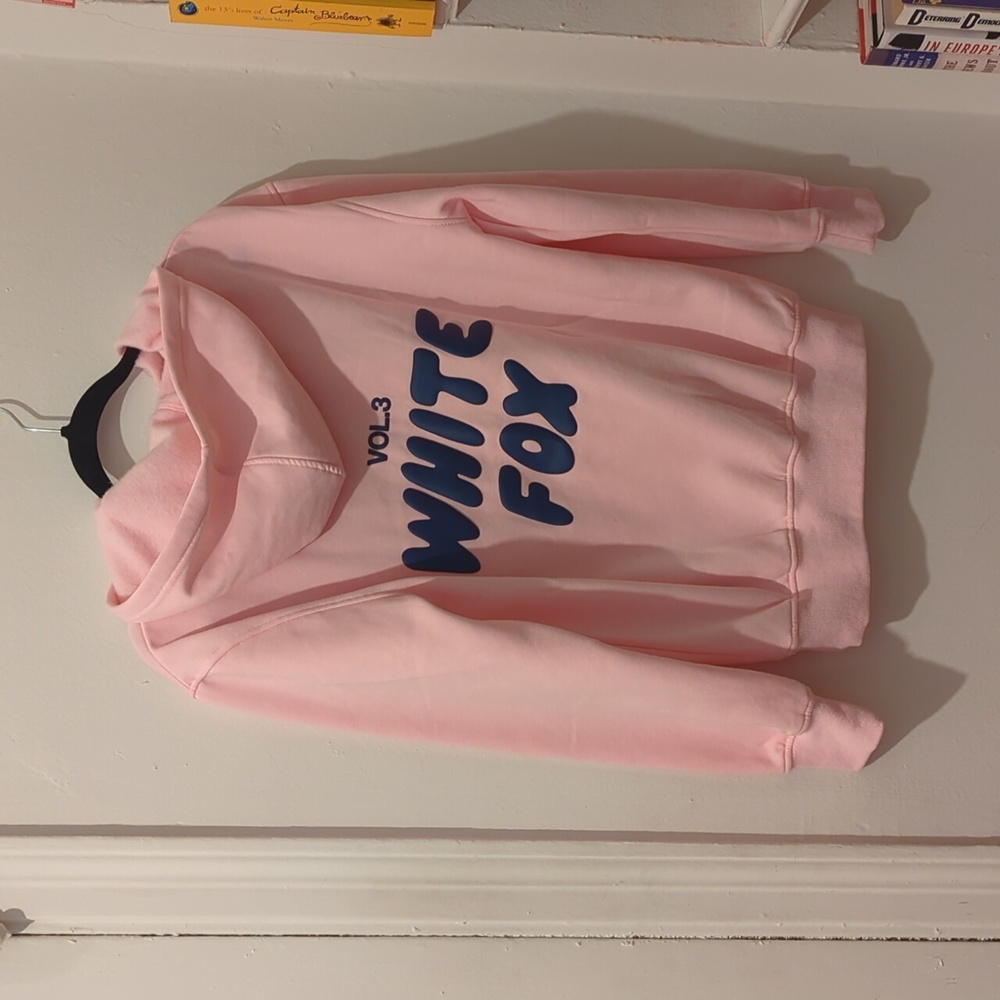 NWOT White Fox Pink Hoodie with Logo Size XXS - Picture 2 of 6